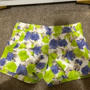 Floral chino shorts J. Crew sz 6